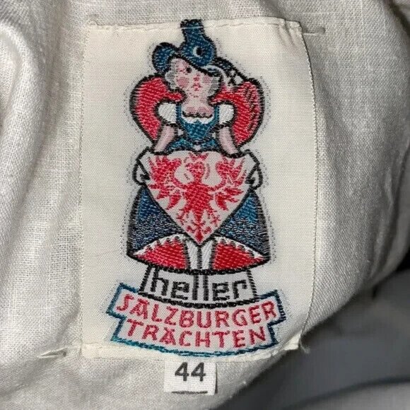 Heller Salzburger Trachten Netherlands German Oktoberfest Dirndl Dress Size 44 - Picture 11 of 13